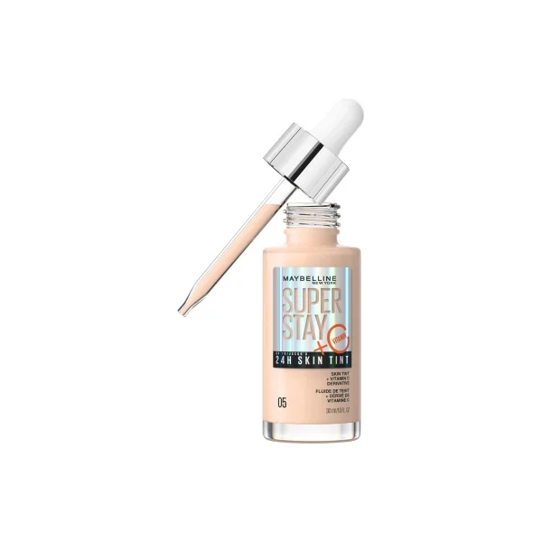 Maybelline New York Superstay 24H Skint Tint Fluide de Teint 30 ml - Teinte : 05