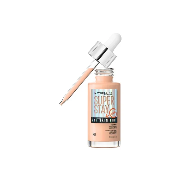 Maybelline New York Superstay 24H Skint Tint Fluide de Teint 30 ml - Teinte : 20