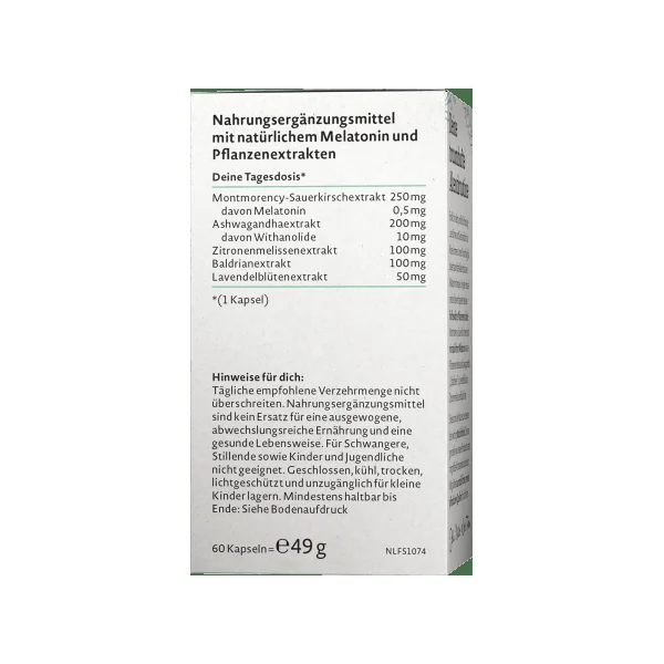 Melatonin Komplex Kapseln 60 St, 49 g