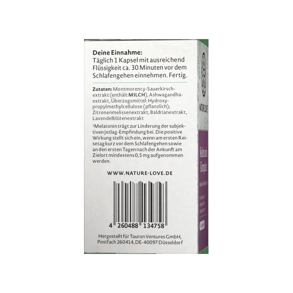 Melatonin Komplex Kapseln 60 St, 49 g