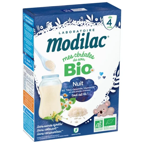 MES CÉRÉALES DU SOIR BIO - Céréales Nuit Bio - Dès 4 mois, 250g