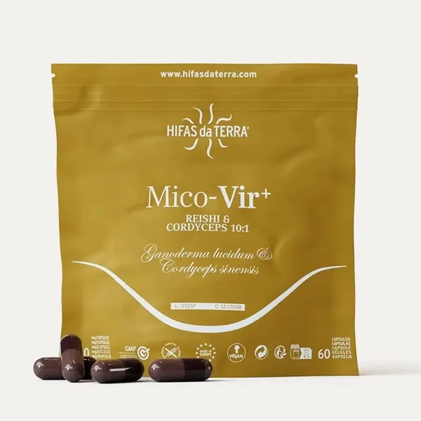 Mico-Vir+ - Complexe de Champignons en haute concentration Reishi & Cordyceps