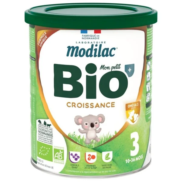 MON PETIT BIO - Lait de Croissance 3ème ge Bio - De 10 à 36 mois, 800g