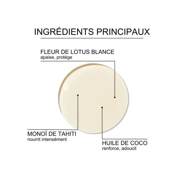 Monoï de nuit réparateur à la fleur de lotus blanche 96 gr