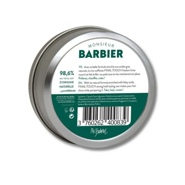 Monsieur Barbier - Final Touch Cire coiffante pour barbe et cheveux