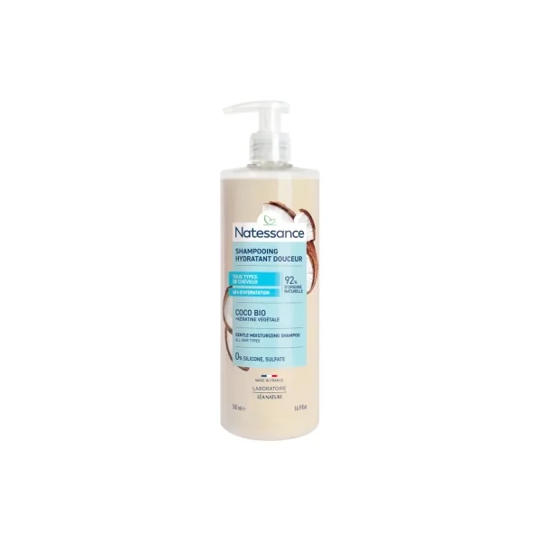 Natessance Shampoing Coco Bio Hydratant Douceur 500 ml