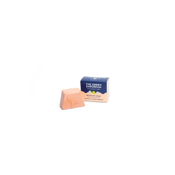 Nettoyant visage solide - peaux normales - à la pulpe d'abricot The Green Emporium 30 ml
