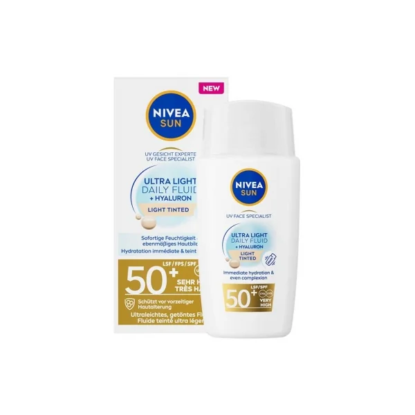 Nivea Sun UV Face Specialist Fluide Solaire Teinté SPF50+ 40 ml - Teinte : Light