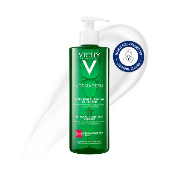 NORMADERM - Gel Nettoyant Purifiant Intense, Visage & Corps, 400ml