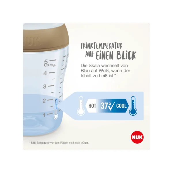 NUK Babyflasche Perfect Match, beige, ab 3 Monaten, 260 ml, 1 St