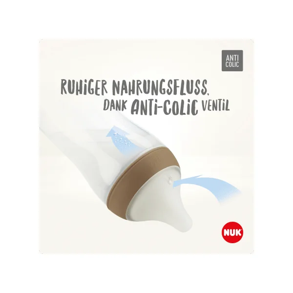 NUK Babyflasche Perfect Match, beige, ab 3 Monaten, 260 ml, 1 St