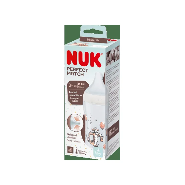 NUK Babyflasche Perfect Match Tigger, creme, ab 3 Monaten, 260 ml, 1 St