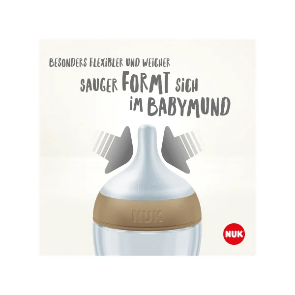 NUK Babyflasche Perfect Match Winnie Pooh, mint, ab 3 Monaten, 260 ml, 1 St