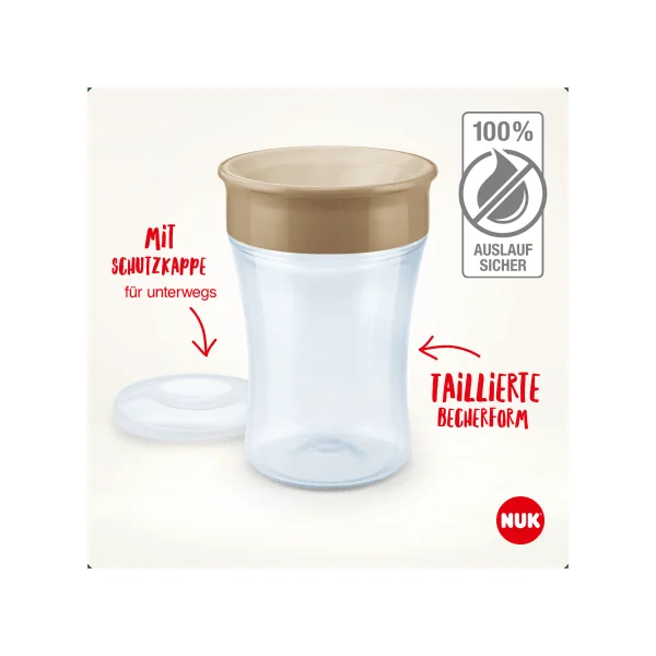 NUK Trinklernbecher Evolution Magic Cup türkis, 230 ml, 1 St