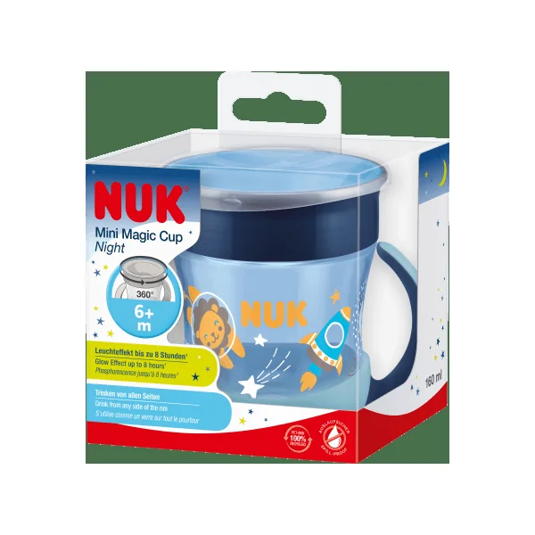 NUK Trinklernbecher Mini Magic Cup Night blau, 160 ml, 1 St