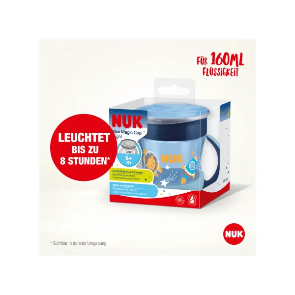 NUK Trinklernbecher Mini Magic Cup Night blau, 160 ml, 1 St