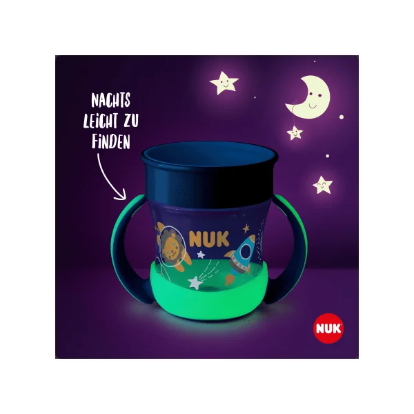 NUK Trinklernbecher Mini Magic Cup Night rosa, 160 ml, 1 St