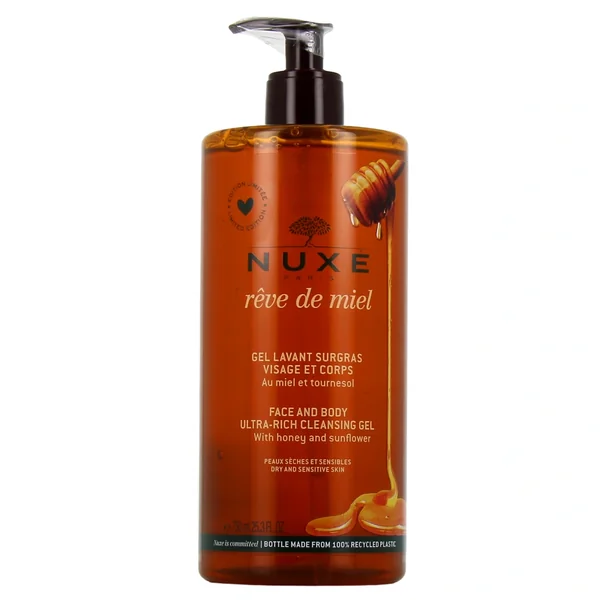 Nuxe Rêve de Miel Gel Lavant Surgras Visage et Corps