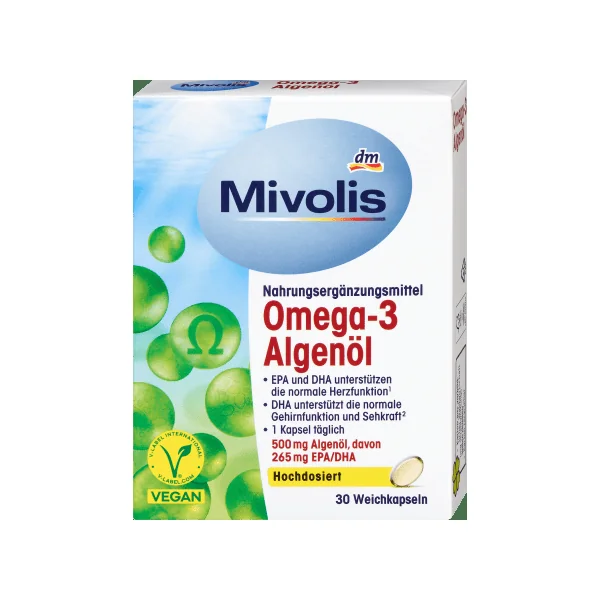 Omega-3 Algenöl, Kapseln 30 St., 30 St