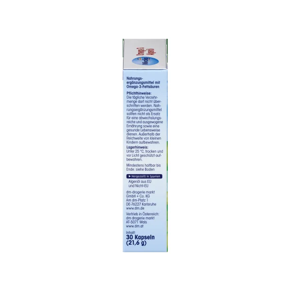 Omega-3 Algenöl, Kapseln 30 St., 30 St