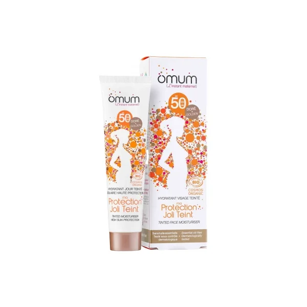 Omum Hydratant Visage Teinté SPF50 Bio 40 ml - Teinte : Doré
