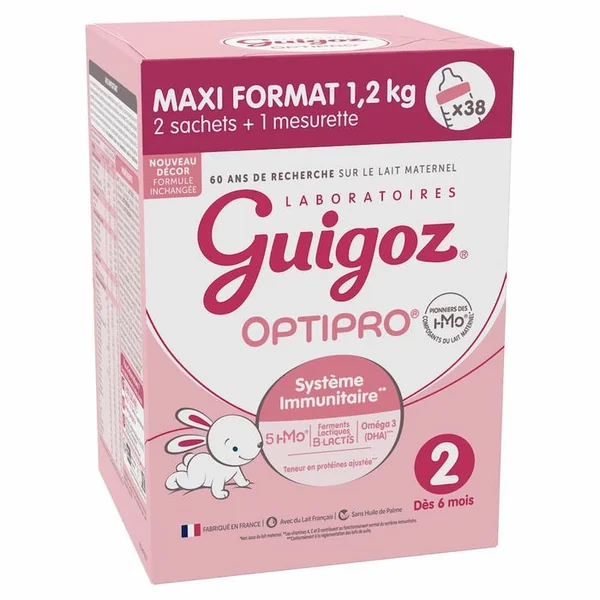 OPTIPRO - Lait en Poudre 2ème ge – Dès 6 Mois, 1,2kg