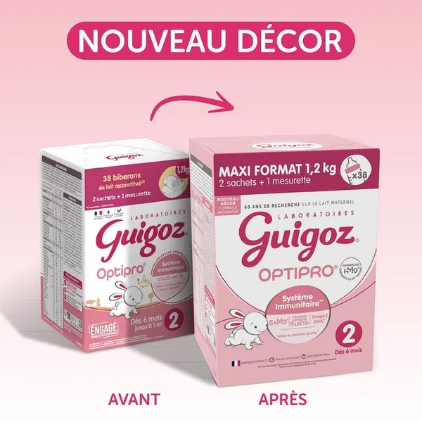 OPTIPRO - Lait en Poudre 2ème ge – Dès 6 Mois, 1,2kg
