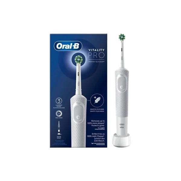 Oral-B Vitality Pro Brosse à Dents Rechargeable + Accessoires - Couleur : Gris