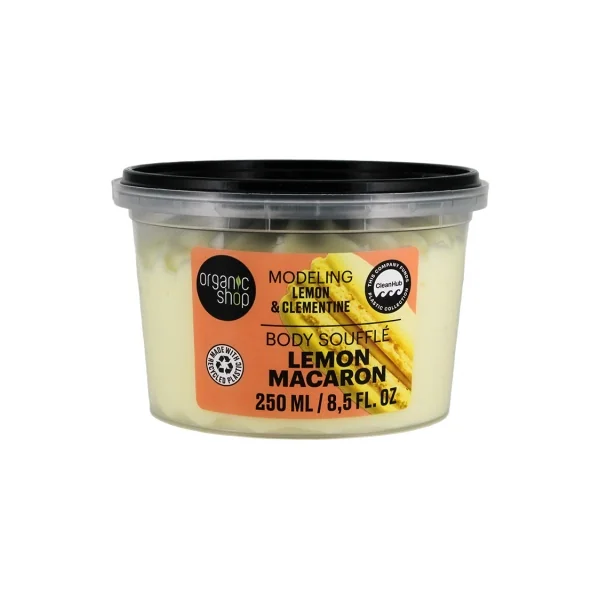Organic Shop Body Soufflé Crème Corps Modelante Macaron Citron 250 ml