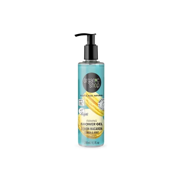 Organic Shop Gel Douche Raffermissant Macaron Citron 280 ml