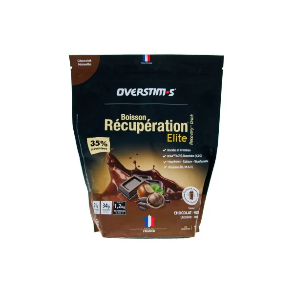 Overstims Boisson de Récupération Élite 1,2 kg - Saveur : Chocolat Noisette