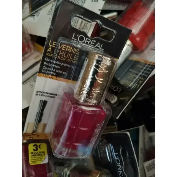 PACKAGING ENDOMMAGE - LOT de 10 Vernis à Ongles HUILE de L\'Oréal PARIS