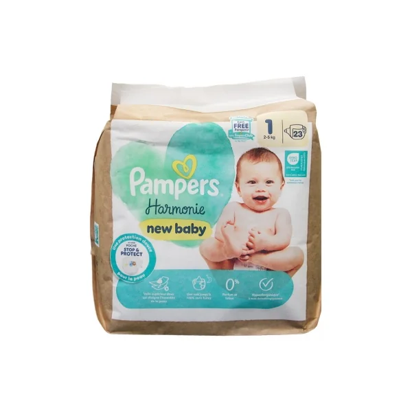 Pampers New Baby Harmonie Taille 1 23 Couches (2-5 kg)