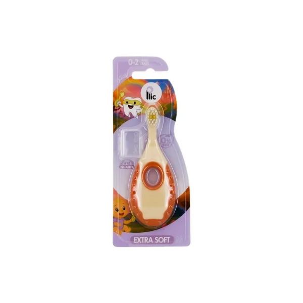 Plic Dental Baby Brosse à Dents Extra Souple Enfant 0-2 Ans - Couleur : Orange