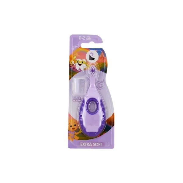 Plic Dental Baby Brosse à Dents Extra Souple Enfant 0-2 Ans - Couleur : Violet