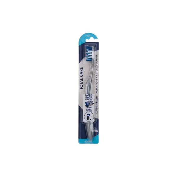 Plic Dental Total Care Brosse à Dents Souple - Couleur : Gris