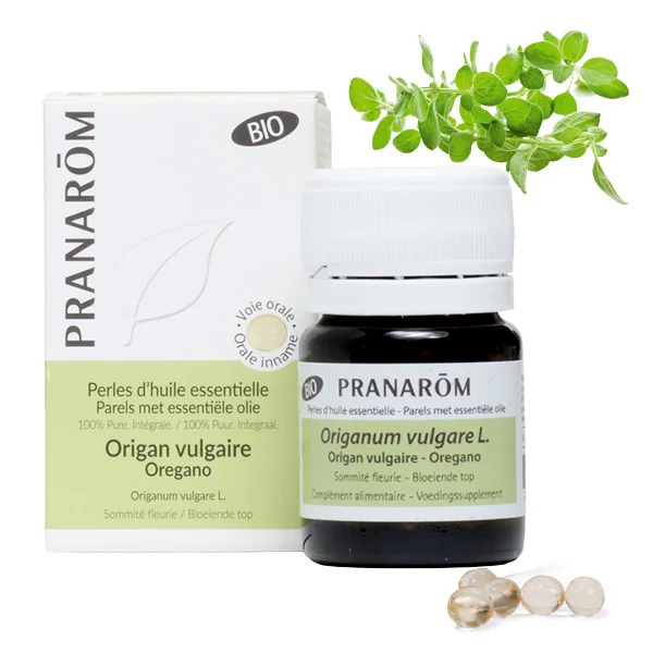Pranarom Huile essentielle d'Origan Bio capsules