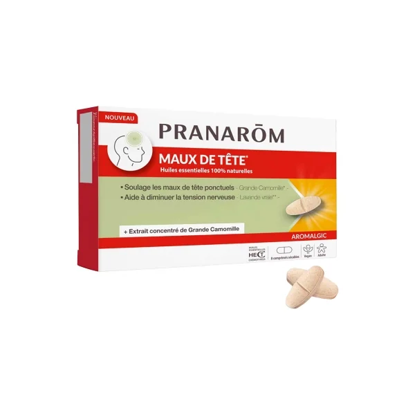 Pranarôm Aromalgic Maux de Tête 8 Comprimés