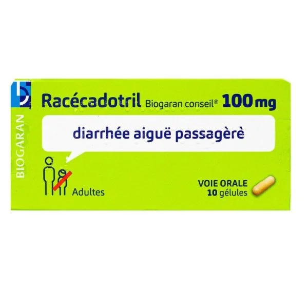 Racecadotril 100 mg Diarrhée aigüe adulte