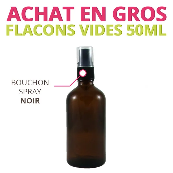 Rack - Flacon 50ml verre ambré