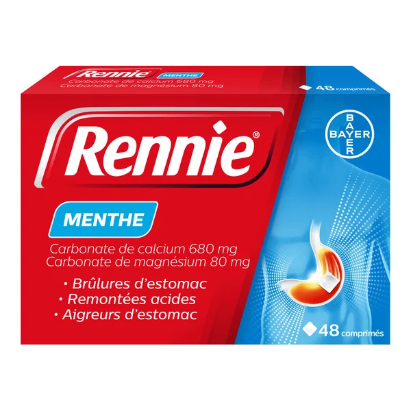 Rennie menthe comprimé à croquer