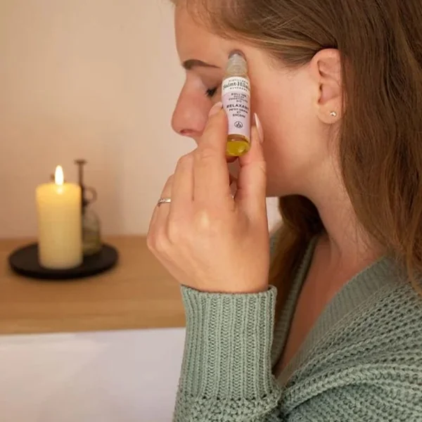 Roll-on relaxant et apaisant aux huiles essentielles de Petit Grain & Encens BIO