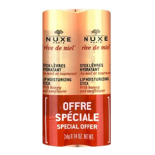 Rêve de Miel Stick Lèvres Hydratant 2x4g
