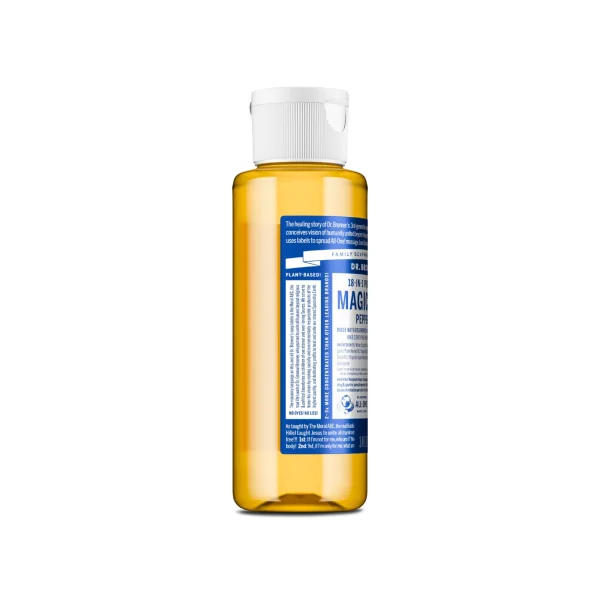 Savon liquide menthe poivrée Dr Bronner's 100ml