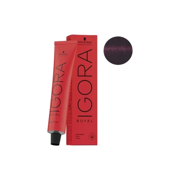 Schwarzkopf Igora Royal Coloration Permanente 60 ml - Coloration : 5-99 Châtain Clair Violet Extra