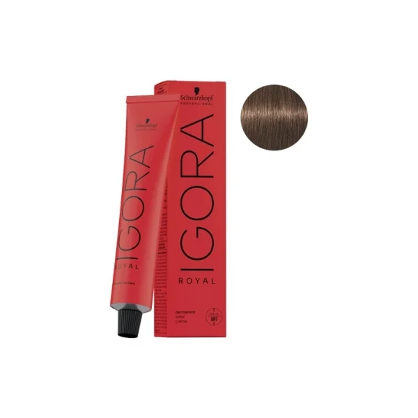 Schwarzkopf Igora Royal Coloration Permanente 60 ml - Coloration : 6-6 Blond Foncé Marron