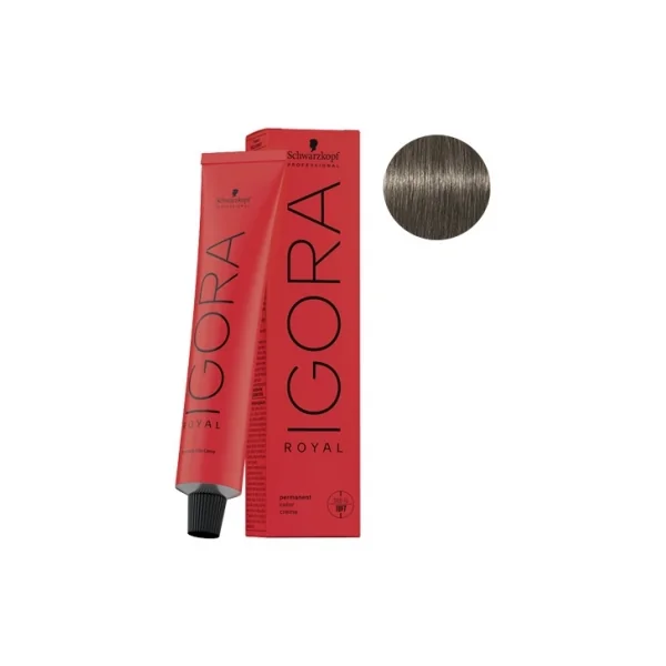 Schwarzkopf Igora Royal Coloration Permanente 60 ml - Coloration : 7-1 Blond Moyen Cendré