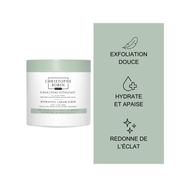 Scrub crème hydratant à l'aloe vera 250 ml