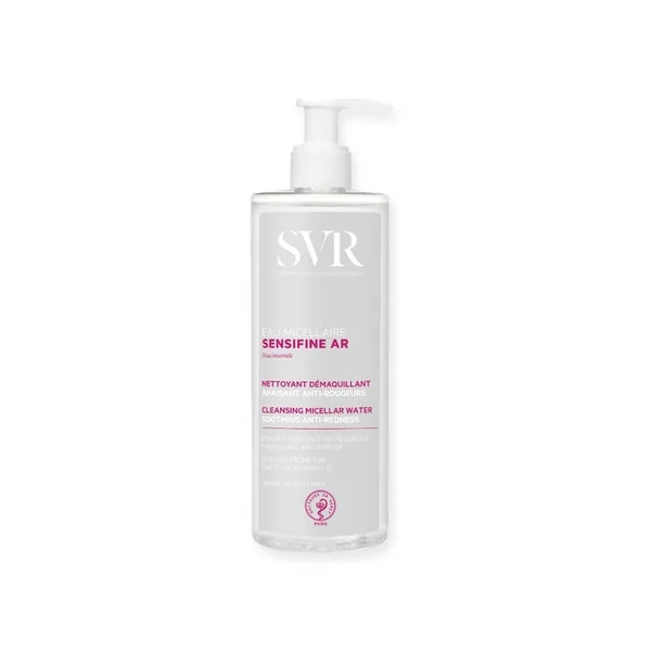 SENSIFINE AR - Eau Micellaire Nettoyante Démaquillante - Visage et Yeux - Peaux Sensibles à Rougeurs, 400ml