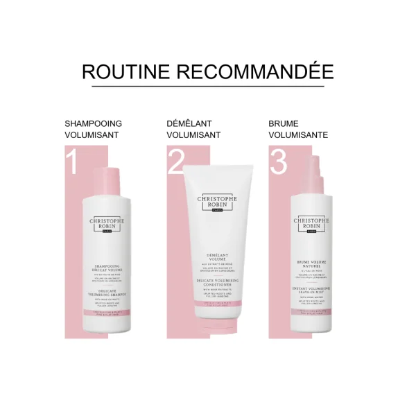 Shampoing délicat volume aux extraits de rose 500 ml